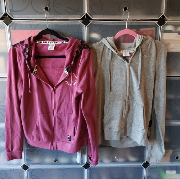 2 VS PINK by Victoria's Secret Full Zip Sweatshirts - Picture 3 of 6